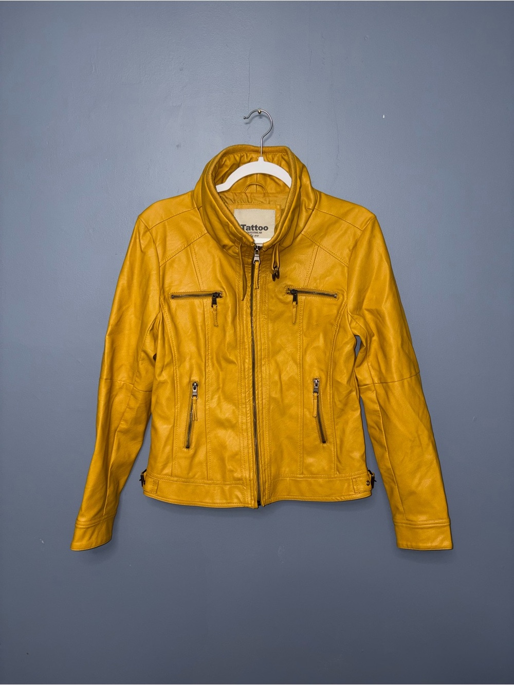 Tattoo | Mustard Pleather Jacket
